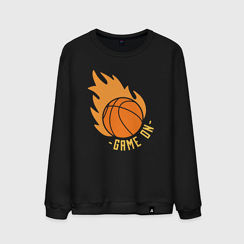 Мужской свитшот Game on basketball / Черный – фото 1
