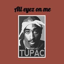 Свитшот хлопковый мужской 2pac Art All eayz on me, цвет: кирпичный — фото 2