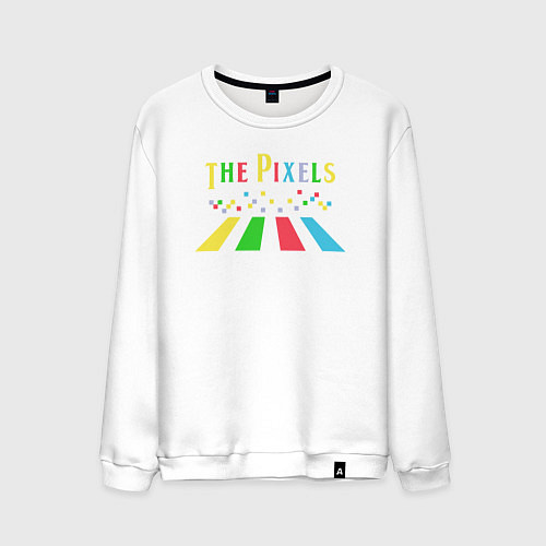 Мужской свитшот The pixels / Белый – фото 1