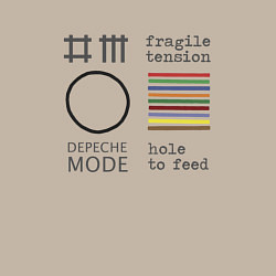 Свитшот хлопковый мужской Depeche Mode - Hole To Feed cover, цвет: миндальный — фото 2