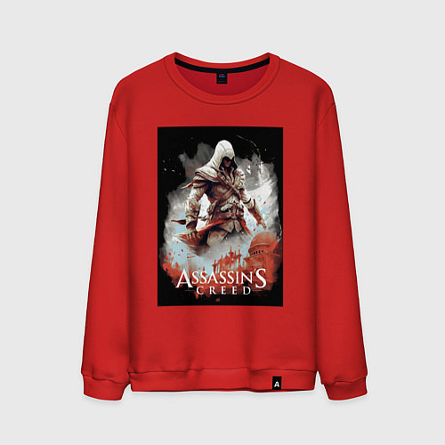 Мужской свитшот Assassins creed poster / Красный – фото 1