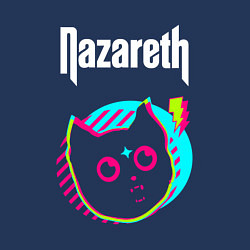 Свитшот хлопковый мужской Nazareth rock star cat, цвет: тёмно-синий — фото 2