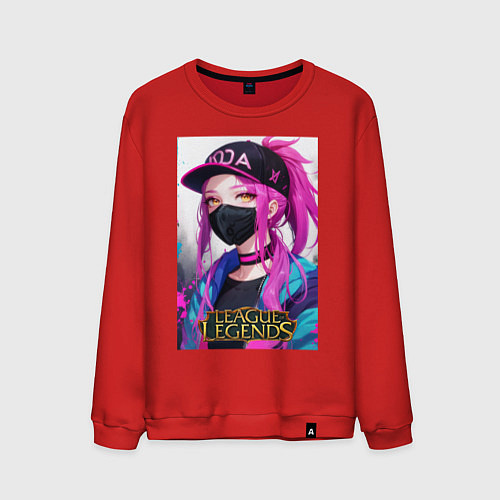 Мужской свитшот Akali Kda League Of Legends / Красный – фото 1
