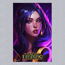 Свитшот хлопковый мужской League of Legends Kaisa Kda, цвет: меланж — фото 2