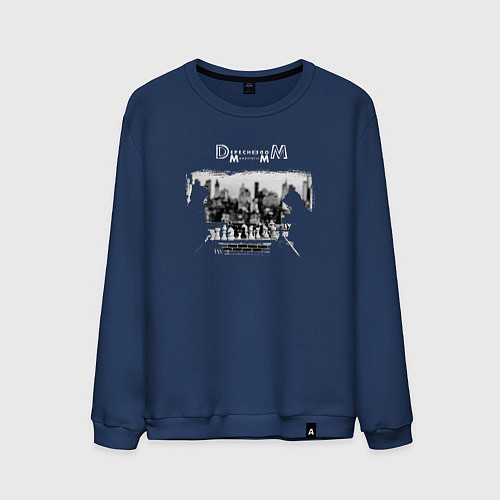 Мужской свитшот Depeche Mode - Memento mori ghosts again / Тёмно-синий – фото 1