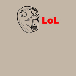 Свитшот хлопковый мужской Lol, цвет: миндальный — фото 2