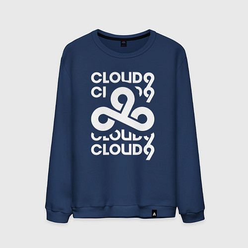 Мужской свитшот Cloud9 - in logo / Тёмно-синий – фото 1