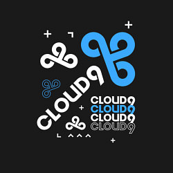 Свитшот хлопковый мужской Cloud9 - geometry, цвет: черный — фото 2
