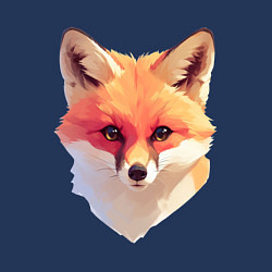 Свитшот хлопковый мужской Foxs head, цвет: тёмно-синий — фото 2