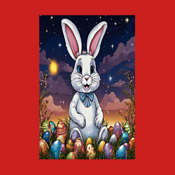 Свитшот хлопковый мужской Ночной кролик, цвет: красный — фото 2