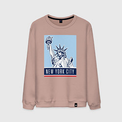 Свитшот хлопковый мужской Style New York, цвет: пыльно-розовый