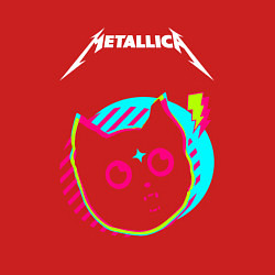 Свитшот хлопковый мужской Metallica rock star cat, цвет: красный — фото 2