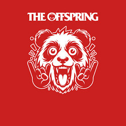 Свитшот хлопковый мужской The Offspring rock panda, цвет: красный — фото 2