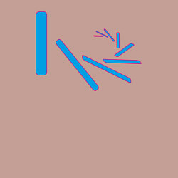 Свитшот хлопковый мужской Летящие вокруг прямоугольные палочки, цвет: пыльно-розовый — фото 2