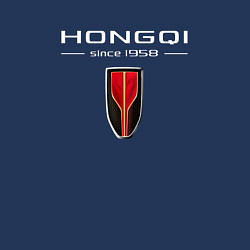 Свитшот хлопковый мужской Hongqi - logo, цвет: тёмно-синий — фото 2