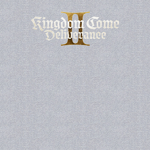 Мужской свитшот Kingdom come 2 deliverance logo / Меланж – фото 3