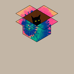 Свитшот хлопковый мужской Не выходи из коробки, цвет: миндальный — фото 2