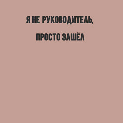 Свитшот хлопковый мужской Я не руководитель просто зашёл, цвет: пыльно-розовый — фото 2