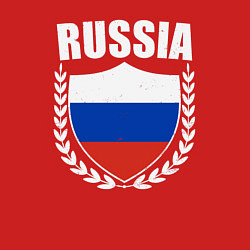 Свитшот хлопковый мужской Russian flag, цвет: красный — фото 2