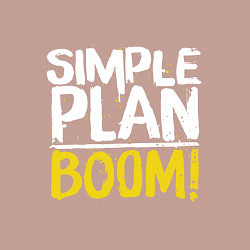 Свитшот хлопковый мужской Simple plan - boom, цвет: пыльно-розовый — фото 2