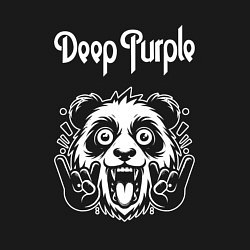 Свитшот хлопковый мужской Deep Purple rock panda, цвет: черный — фото 2