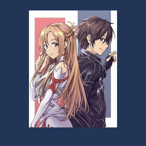 Мужской свитшот Мастера Меча Онлайн Асуна / Тёмно-синий – фото 3