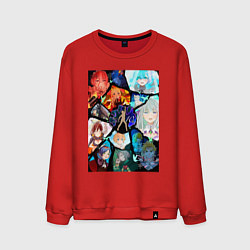 Свитшот хлопковый мужской Re:Zero Субару Нацуки, цвет: красный