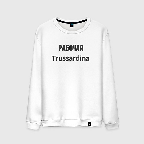 Мужской свитшот Рабочая trussardina / Белый – фото 1