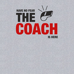 Свитшот хлопковый мужской Не волнуйся тренер здесь, цвет: меланж — фото 2