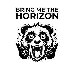 Свитшот хлопковый мужской Bring Me the Horizon - rock panda, цвет: белый — фото 2