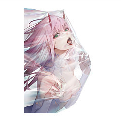 Свитшот хлопковый мужской Милый во Франксе Zero Two, цвет: белый — фото 2