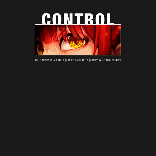 Мужской свитшот Глаза Макимы - Человек бензопила / Черный – фото 3