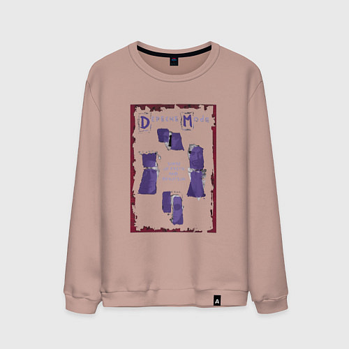 Мужской свитшот Depeche Mode - Sofad devotional / Пыльно-розовый – фото 1