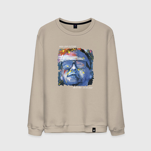 Мужской свитшот Depeche Mode - andy fletcher memory / Миндальный – фото 1