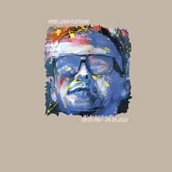 Свитшот хлопковый мужской Depeche Mode - andy fletcher memory, цвет: миндальный — фото 2