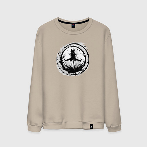 Мужской свитшот Велоосенний марафон / Миндальный – фото 1