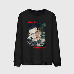 Свитшот хлопковый мужской Robert Smith - The cure, цвет: черный