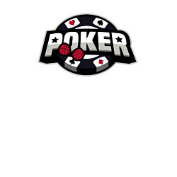 Свитшот хлопковый мужской Poker game, цвет: белый — фото 2