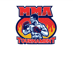 Свитшот хлопковый мужской MMA турнир, цвет: белый — фото 2