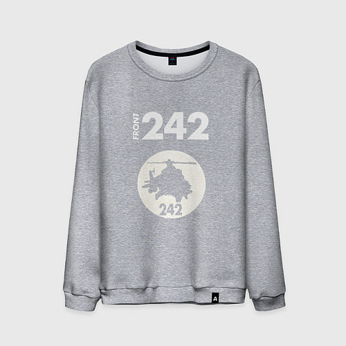 Мужской свитшот Front 242 - Copter / Меланж – фото 1