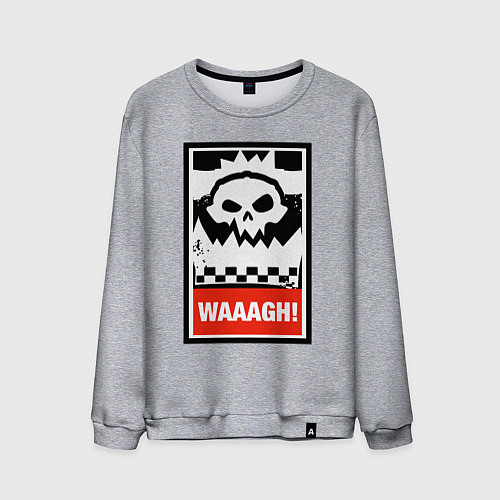 Мужской свитшот Warhammer Waaagh / Меланж – фото 1