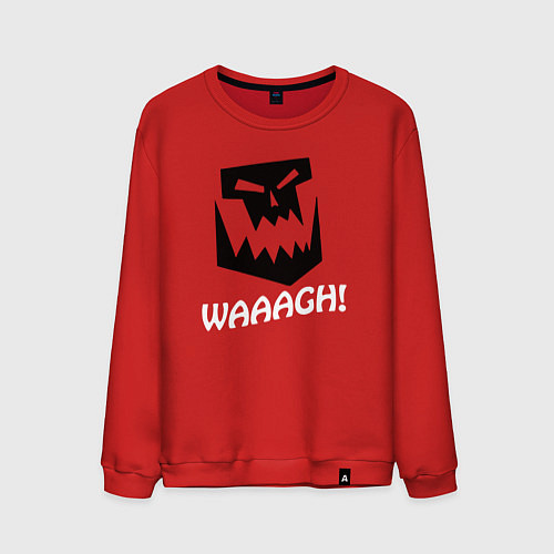 Мужской свитшот Warhammer waaagh / Красный – фото 1