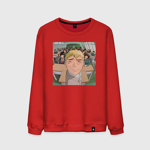 Мужской свитшот Эйкити Онидзука преподаватель / Красный – фото 1