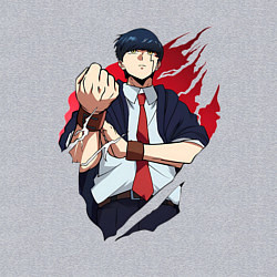 Свитшот хлопковый мужской Мэш Бёрндэд маг, цвет: меланж — фото 2