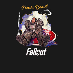 Свитшот хлопковый мужской Maximus fallout need a boost, цвет: черный — фото 2