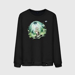 Свитшот хлопковый мужской Нахида из Геншин Импакт, цвет: черный