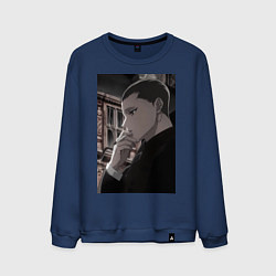 Свитшот хлопковый мужской Ведьма и чудовище Ашаф, цвет: тёмно-синий