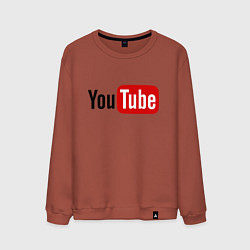 Мужской свитшот You tube logo