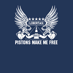 Свитшот хлопковый мужской Pistons make me free, цвет: тёмно-синий — фото 2