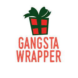 Свитшот хлопковый мужской Gangsta wrapper, цвет: белый — фото 2
